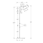 Monarch Specialties - Luminaire - 65 po H Lampadaire - Métal Noir - Abat-Jour En Nickel - Contemporain-Ne nécessitant qu'un minimum d'assemblage, ce lampadaire décoratif utilise une ampoule de 100 W (non incluse) et un interrupteur à pied pratique pour éclairer un espace peu lumineux et créer une ambiance