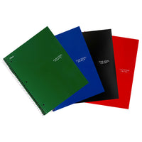 Five Star 2-Subject Premium Notebook, 3-Hole Punched, Assorted Colours, 8-1/2" x 11", 240 Pages-Extra-stiff back and durable poly cover for long-lasting use