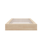 Nexera - Lit Plateforme double James en Chêne Blond Naturel -Design Minimaliste et Élégant : Base de lit plateforme en chêne blond naturel, conçu en bois d'ingénierie de haute qualité pour une élégance contemporaine