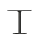 Flash Furniture 30'' Square Laminate Table Top, Black with 18'' Round Table-Height Base (XUBK3030TR18)-1.125" Thick Top with melamine core