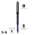 uni-ball Vision Rollerball Pens – 0.5 mm – Blue – 12 Pack-Visible ink supply