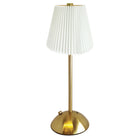 Xtricity Roccabella Portable LED Touch Table Lamp - Ivory-Metal lamp body with fabric-plated shade for a decorative look