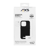 AXS Essential Bundle PROTech Plus Case, Screen Protectors and 20w Charger for Apple iPhone 15 Pro Max-PROTech Plus - Drop resistant up to 10 feet