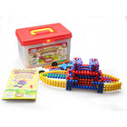 Popular Playthings - Super ensemble Playstix de 400 pièces-Jeu ouvert avec des projets suggérés inclus