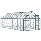 Outsunny 20' x 8' Polycarbonate Greenhouse with Adjustable Roof Vent- Spacious walk-in greenhouse for growing flowers, vegetables, and fruits
 