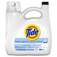 Tide HE Liquid Laundry Detergent - 3.9L - Free & Gentle-Free from dyes and perfumes for a laundry detergent that's gentle on your skin and clothes