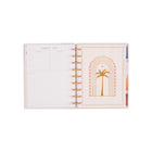 The Happy Planner 2026–2027 Classic Disc Bound Dated Planner - 9-3/4" x 5-5/16" - Dreamy Palms Ivory-Includes 3 Bonus months, a bookmark, and stickers