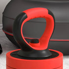 Soozier - Ensemble D’Haltères 44 Lb 4-En-1 - Barre Kettlebell Support Pour Pompes - Rouge-Poignées antidérapantes, faciles à tenir et à soulever  