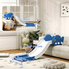 Qaba Toddler Couch Slide for Bed, Sofa or Stairs - Blue-HDPE material supports up to 66 lbs. 