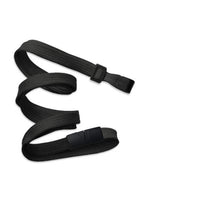 Beslayn Heavy Duty Flat Braid Breakaway Lanyard With No Twist Plastic ID Clip - Black - 25 Pack-Metal-Free Design – Ideal for Security Checkpoints and MRI Facilities
