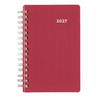 Brownline - 2027 agenda quotidien DuraFlex avec couverture en poly texturé en deux pièces – 8 po x 5 po – couleurs assorties-Reliure spirale double avec couverture texturée poly 2 morceaux