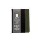 Cambridge Front Pocket Notebook - 8" x 6" - Green-Sturdy front and back covers, black with green accent colour and stitching