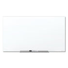 Quartet InvisaMount Anti-Glare Magnetic Glass Dry-Erase Board - 6' x 4' - White Surface - Frameless-Elevate your space with a glass board that appears to float on the wall