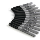 Sharpie - Marqueurs permanents - pointe fine - noir - paquet de 12-Crée des marques permanentes sur la plupart des surfaces difficiles à marquer