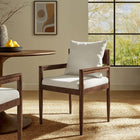 Modway Remington Wood Dining Armchair - Salt-Open Back Design