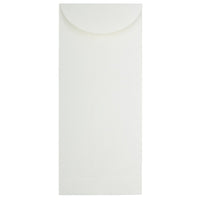 JAM Paper Enveloppes-pochette Strathmore en papier vélin avec fermeture gommée, 4 3/4 x 11 po, blanc brillant, paq./100-Blanc brillant