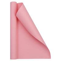 JAM Paper Matte Wrapping Paper - 17" x 18' - Matte Baby Pink - 2 Pack-Colour: Light Pastel Pink Matte
