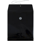 JAM Paper Plastic Envelopes with Button and String Tie Closure, Letter Open End, 9.75 x 11.75, Black Poly, 12 Pack (118B1BL)-Size: 9-3/4" x 11-3/4"