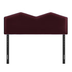 Modway Cosette Performance Velvet Queen Size Headboard - Mulberry-Dense Foam Cushioning