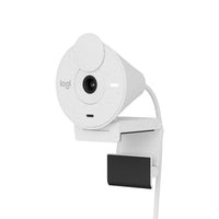 Logitech Brio 300 Full HD Webcam with Privacy Shutter & Noise Reduction Mic - White-Be Your Best Self on Every Video Call: Full HD 1080p webcam resolution provides natural image quality, so you look like the real you on all meeting apps