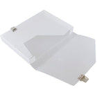 JAM Paper - Portefeuille en plastique avec boucle latérale - 9 3/4" x 13 1/2" x 1 1/2" - Transparent-Quantité : Vendu à l'unité