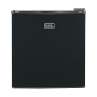 BLACK+DECKER 1.7 cu. ft. Freestanding Mini Fridge with Freezer - Black-Compact & Stylish: The sleek, modern design - available in black, stainless steel, and white - is perfect for college dorm rooms, offices, garages, home bars, small apartments, and RV campers