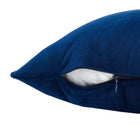 Modway Enhance 24" Performance Velvet Throw Pillow - Navy-French Piping Trim