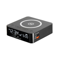 Marathon Watch Wireless Fast Dual Charging Clock - Black-Dual charging - charge any qi enabled wireless device on the charging dock station or use the usb charging port at the back of the clock for charging additional devices