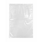 KL Rubber Resealable Polyethylene Bag - 2 Mil - 18" x 24” - 500 Pack-Offset lip design with durable zipper for easy opening and secure closure