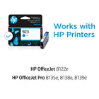 HP 923 Ink Cartridge - Standard Yield - Cyan-Page Yield: Approximately 400 pages