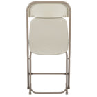 Flash Furniture - Chaise pliante de la série HERCULES en plastique beige, de première qualité, avec une capacité de 650 lb-Cadre en acier de calibre 18