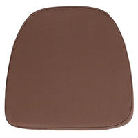 Flash Furniture Soft Brown Fabric Chiavari Chair Cushion-Soft Chair Cushion