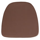 Flash Furniture - Coussin en tissu doux pour chaise Chiavari, brun neige (BHBRN)-Coussin de chaise moelleux