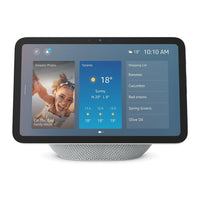 Amazon Echo Show 8  Smart Hub with 8.7" Display includes Alexa+, Glacier White-Powerfully smart, beautifully built: The redesigned 8.7" smart display features a vibrant HD touchscreen with 15% more viewing area versus Echo Show 8 (2023 release), built-in smart home hub, AZ3 Pro chip for powerful performance, and Omnisense technology for highly personalized experiences