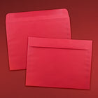 JAM Paper - Enveloppes lisses format livret Brite Hue en papier recyclé, 9 x 12 po, rouge Noël-Ouverture : Livret