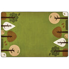 Carpets for Kids KIDSoft Tranquil Trees Rectangle - 4' x 6' - Green-4' x 6', Rectangle