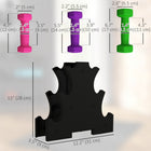 Soozier 20 lb Hex Dumbbells Set with Dumbbell Rack-Non-slip grip for safer workouts