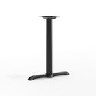 Flash Furniture – Table en fonte d’acier 5 x 22 po avec piétement en T, colonne hauteur bar de 3 po de diamètre, noir-Base de table de restaurant