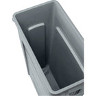 Contenant Slim Jim avec ventilation, capacité en gallons américains : 23, gris, contenant Slim Jim-Dimensions : 22 prof. x 11 larg. x 30 haut. (po)