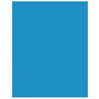 UCreate Coated Poster Board, Blue, 22" x 28", 25 Sheets-12 pt. thickness