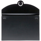 JAM Paper Plastic Portfolio with Hook Closure Large - 9 1/2 x 12 x 1/4 - Black-Size: Large (9.5" x 12" x 0.25")