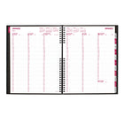 Brownline 2026 CoilPro Weekly Planner Hard Cover with Twin-Wire Binding - 11" x 8-1/2" - Black - English-Twin-wire binding with soft lizard cover