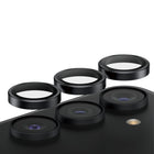 PanzerGlass Camera Lens Protector Hoops for Samsung Galaxy S24 Plus - Black-Stylish Hoops designed for better fit/protection; individual Hoop rings