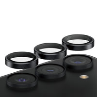 PanzerGlass Camera Lens Protector Hoops for Samsung Galaxy S24 Plus - Black-Stylish Hoops designed for better fit/protection; individual Hoop rings