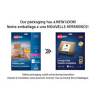 Avery White Rectangle Labels with TrueBlock, 8-1/2" x 5-1/2", for Laser/Inkjet Printer, 50 Pack (8126)-2 labels per sheet