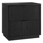 Hudson&Canal Yarden 24" Nightstand - Black Grain-Modern contemporary design for your bedroom, guest suite, or anywhere you need a little extra storage