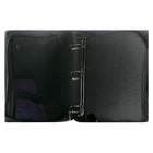 Five Star Nylon 2" 3 Ring Zipper Binder - Purple-6-pocket expanding file incorporated right into binder