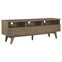 Modway Render 60" TV Stand - Walnut-Mid-Century Modern TV Stand