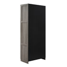 Manhattan Comfort Hopkins 29.61" Modern 7-Shelf Storage Closet - Grey-MDF/MDP: Cleaning: Wipe with a damp cloth, avoiding excessive moisture. Avoid: Harsh chemicals or abrasive cleaners that can damage the surface. Care: Keep away from excessive humidity, as product can swell or warp when exposed to water or moisture. Protection: Use coasters or mats to avoid scratches or stains