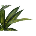 Monarch Specialties - Plante Artificielle - 51 po H - Arbre De Dracaena - Mis En Pot - Touche Réelle - Feuilles Vertes - Pot Noir-Garantie limitée de 5 ans contre les défauts de fabrication